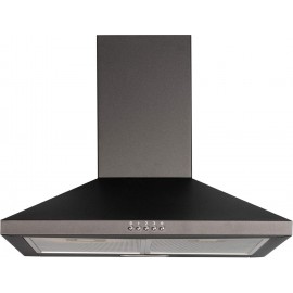 SIA CHL70BL 70cm Chimney Cooker Hood Kitchen Extractor Fan in Black