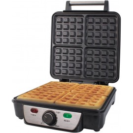 Quest 35940 Four Slice Deep Fill Waffle Maker / Non-Stick Hot Plates /