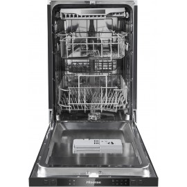 Hisense HV520E40UK Slimline Fully Integrated Dishwasher White with 15