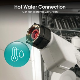 Hisense HV520E40UK Slimline Fully Integrated Dishwasher White with 15