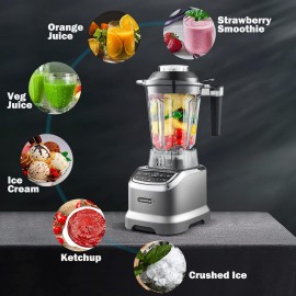 AMZCHEF Blender Smoothie Maker with Two Ways, 2000W Commercial Blender