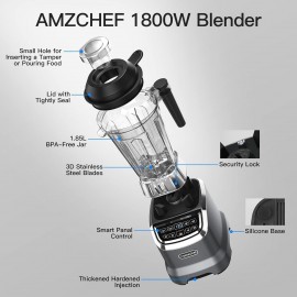 AMZCHEF Blender Smoothie Maker with Two Ways, 2000W Commercial Blender
