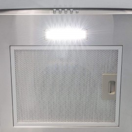 SIA CGH70SS 70cm Curved Glass Stainless Steel Chimney Cooker Hood Extr