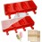 Ice Lolly Moulds 2Pcs, 4 Cavities Oval Lollipop Moulds, Non-Stick Cake