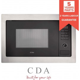 CDA VM131SS 25L Stainless Steel & Black Integrated Built In 900W Micro