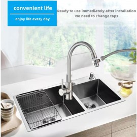 Faucet Diverter Valve with Faucet Aerator Sink Faucet to Garden Hose S