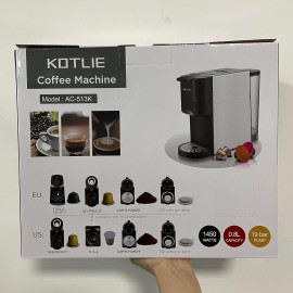KOTLIE Espresso 4in1 Coffee Machine for Nespresso Original/Dolce Gusto