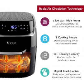 Innoteck 12L Digital Air Fryer Oven with Rotisserie Smart Cooker for A