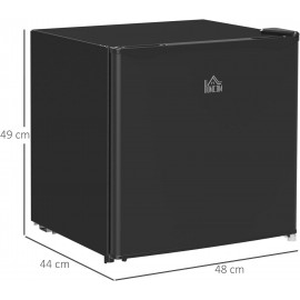 HOMCOM 46 Litre Table Top Mini Fridge, Small Fridge with Ice Box, Reve