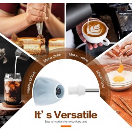 Milk Frother Rechargeable Handheld Electric Whisk Coffee Frother Mixer