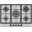 KAFF BIH 70 SS‎‎, Built in Gas Hob, Size 70cm, Number of Burners: 5, F