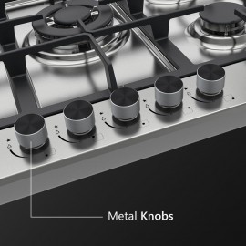 KAFF BIH 70 SS‎‎, Built in Gas Hob, Size 70cm, Number of Burners: 5, F