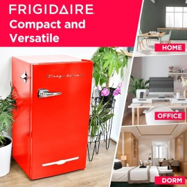 Frigidaire Retro Bar Fridge Refrigerator with Side Bottle Opener, 3.2